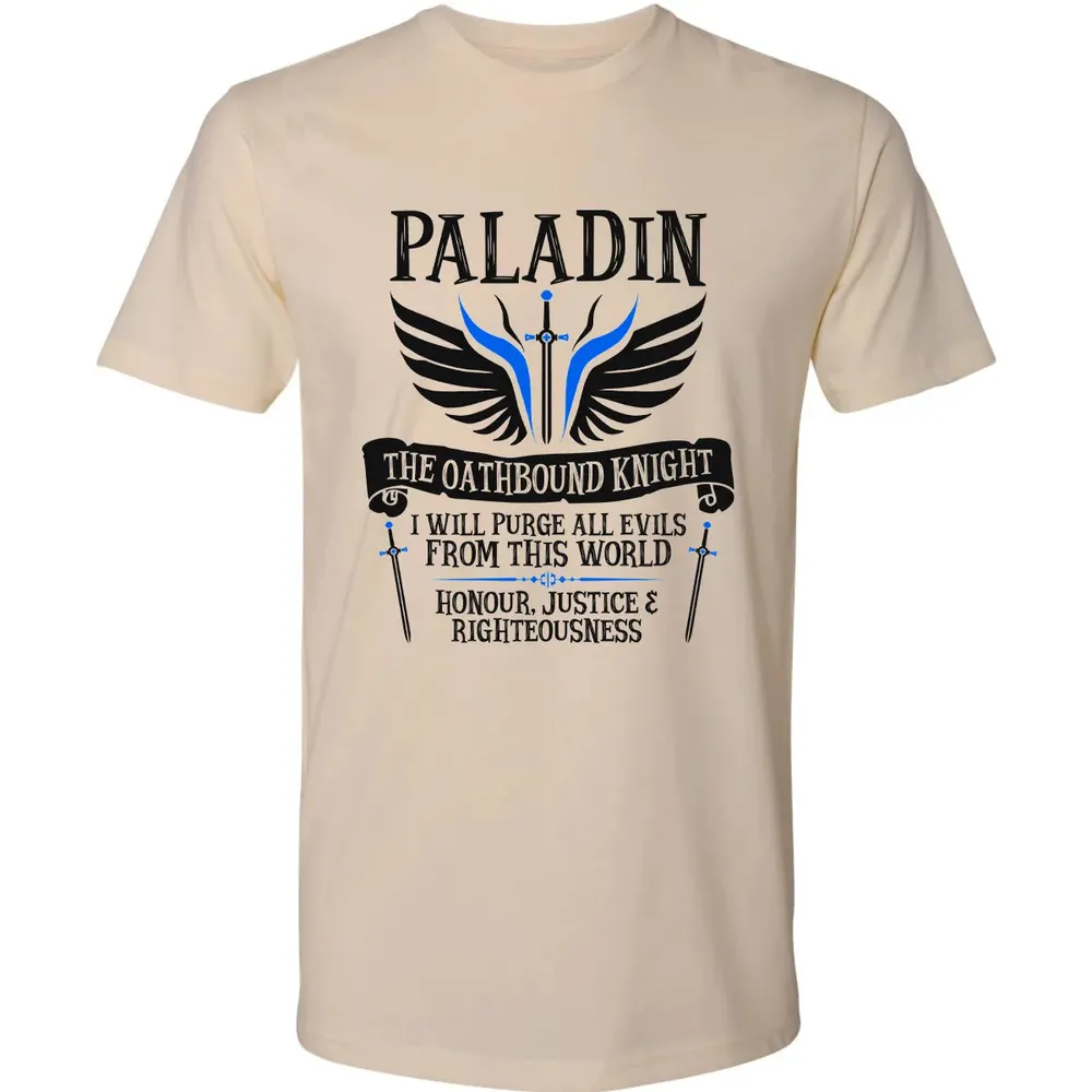 PALADIN, THE OATHBOUND KNIGHT (Black) Premium Unisex T-shirt - 2