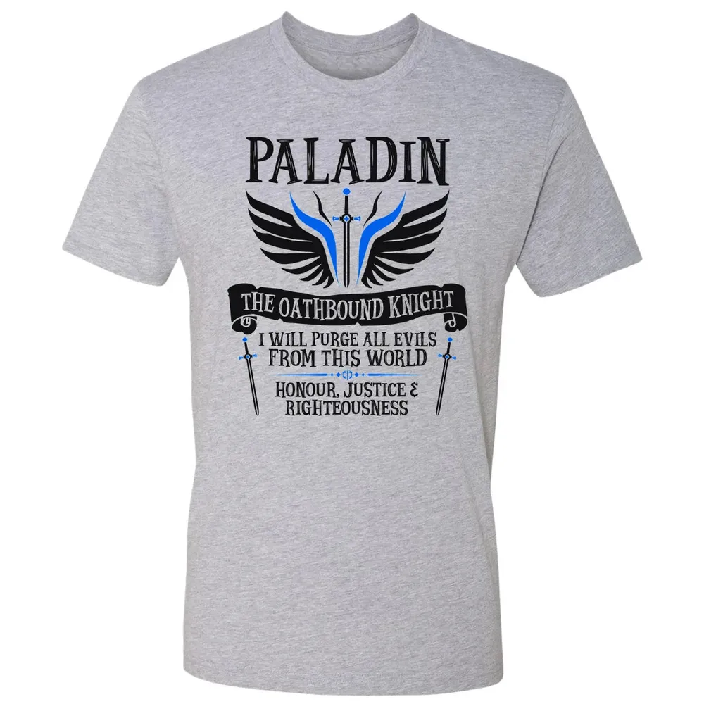 PALADIN, THE OATHBOUND KNIGHT (Black) Premium Unisex T-shirt - 9