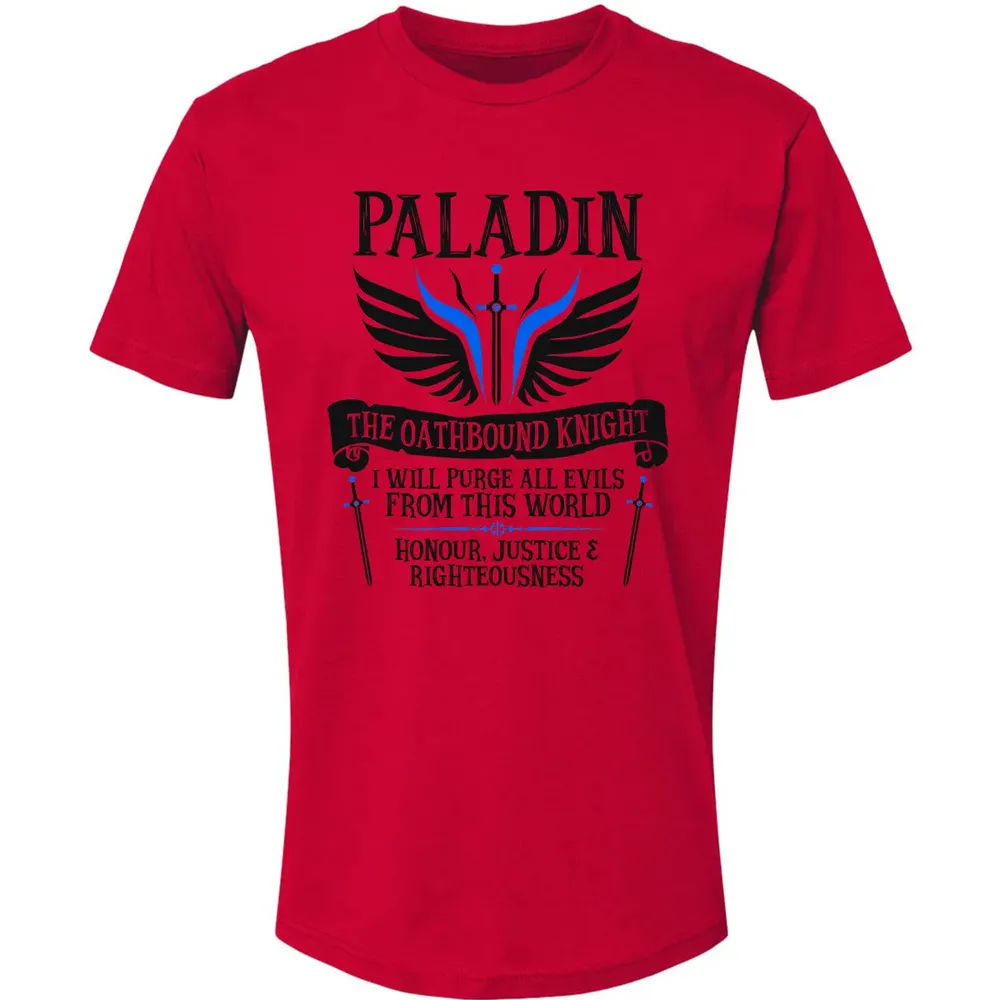PALADIN, THE OATHBOUND KNIGHT (Black) Premium Unisex T-shirt - 6