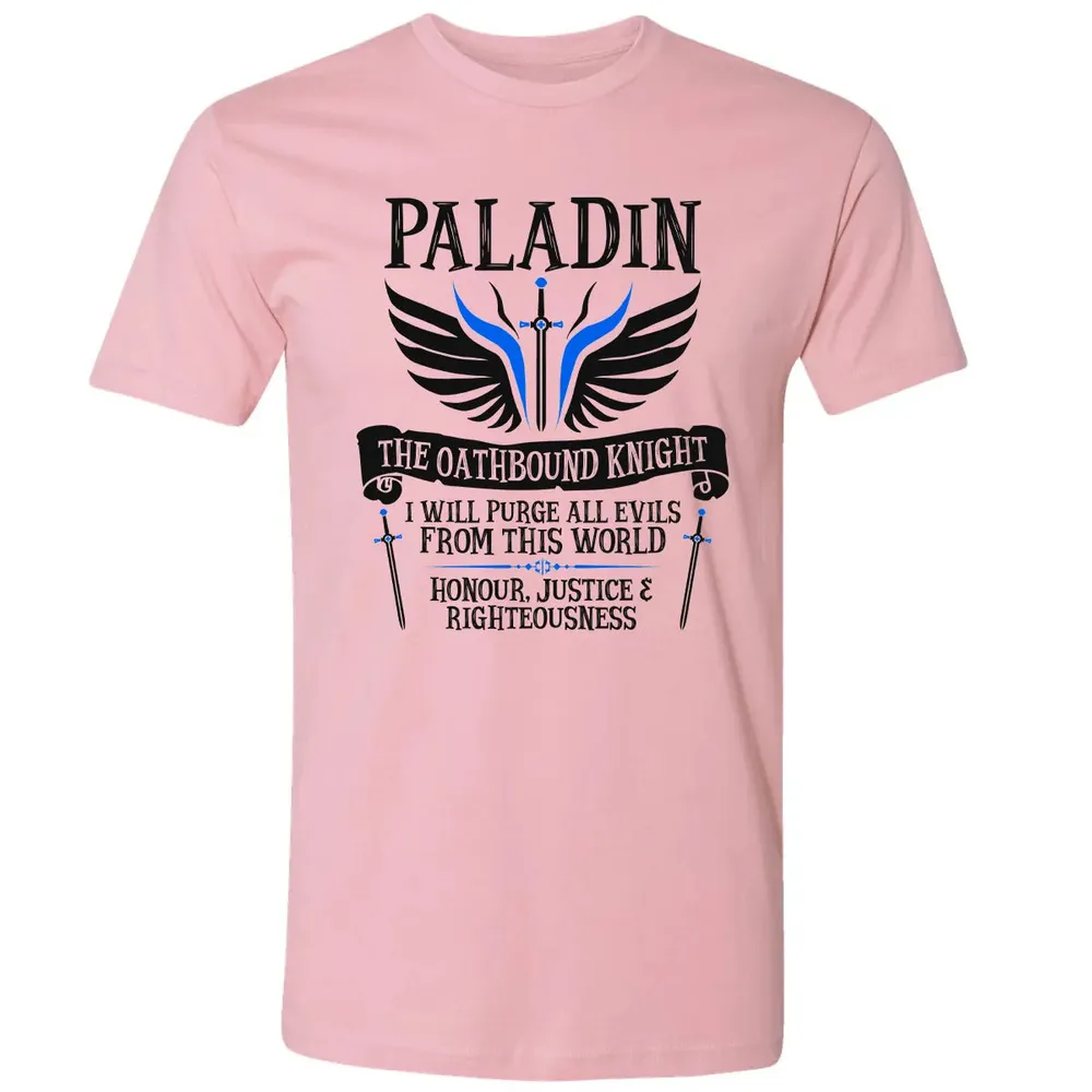 PALADIN, THE OATHBOUND KNIGHT (Black) Premium Unisex T-shirt - 3