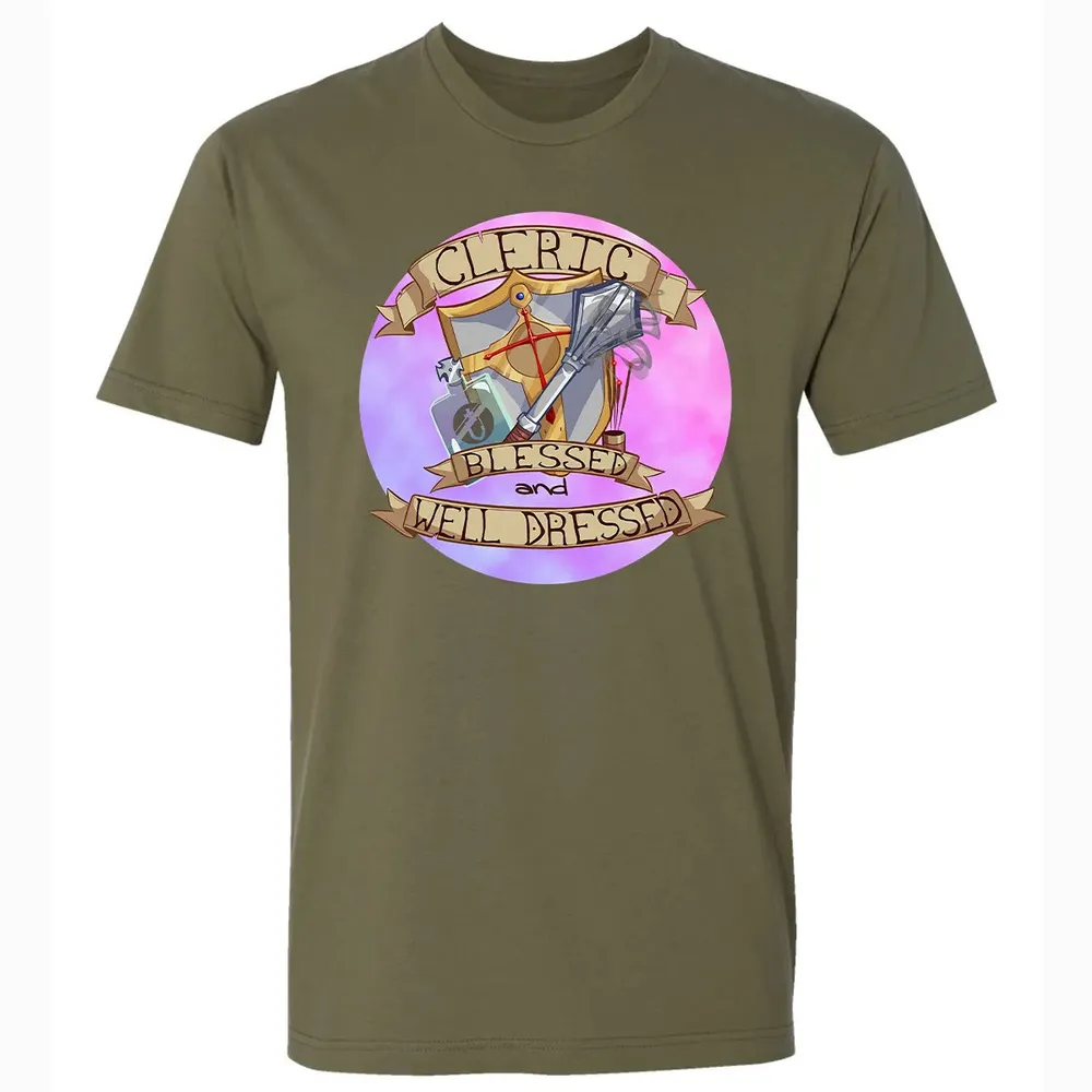 Cleric   Blessed and Well Dressed Premium Unisex T-shirt - 5