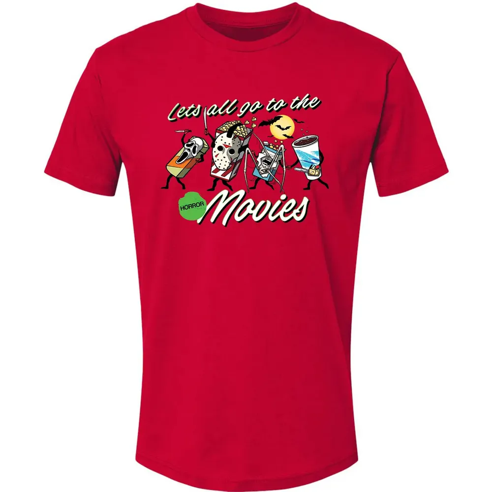 All Go To The Horror Movies Premium Unisex T-shirt - 6