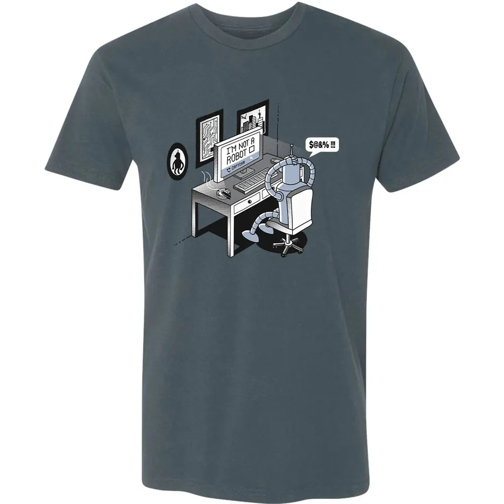 Im Not A Robot Premium Unisex T-shirt - 14