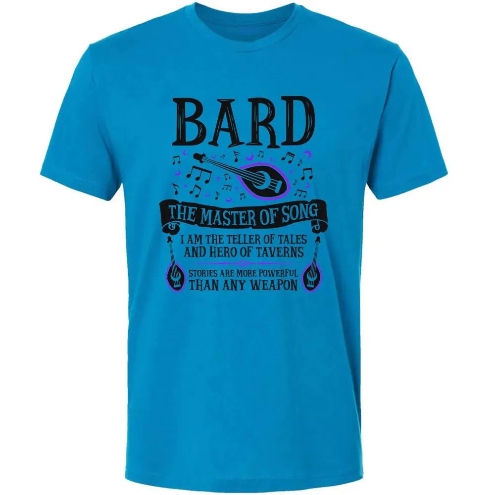 BARD, THE MASTER OF SONG (Black) Premium Unisex T-shirt - 4