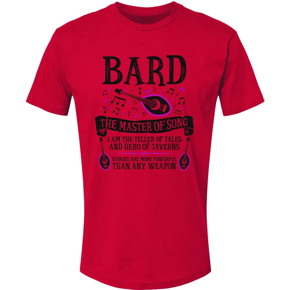 BARD, THE MASTER OF SONG (Black) Premium Unisex T-shirt - 6