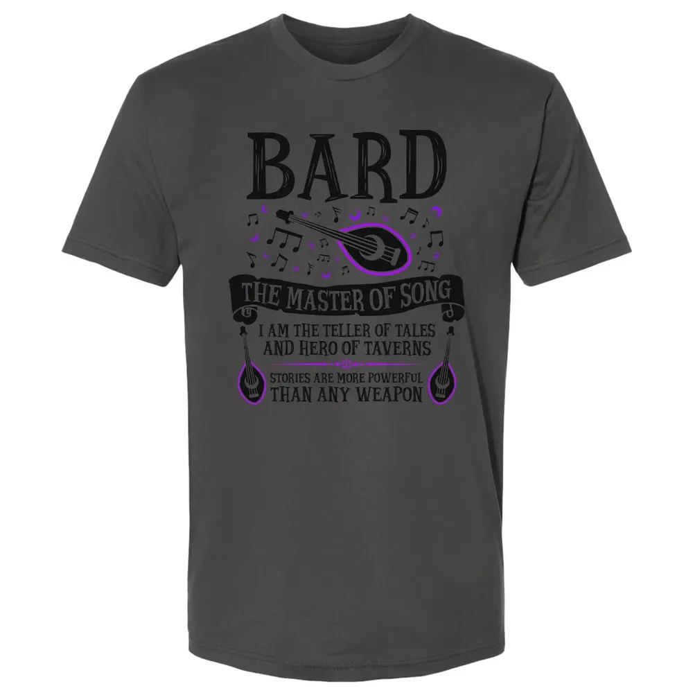 BARD, THE MASTER OF SONG (Black) Premium Unisex T-shirt - 8
