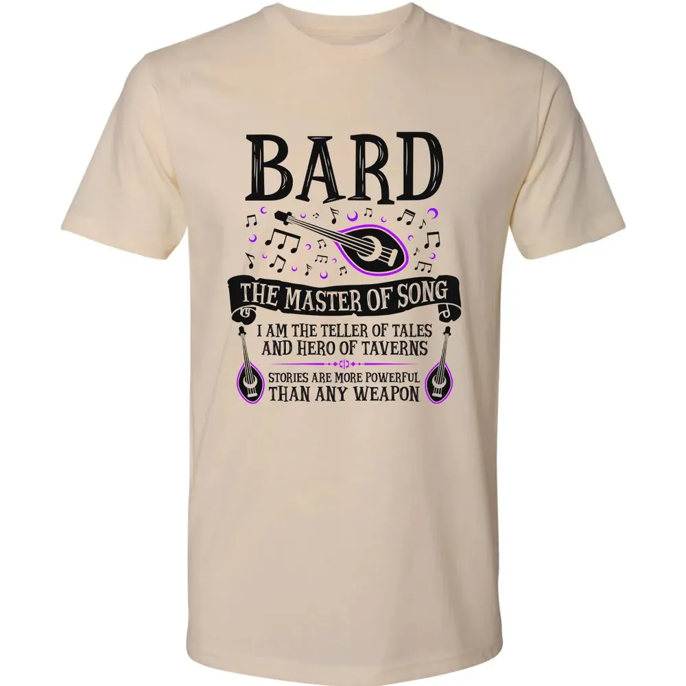 BARD, THE MASTER OF SONG (Black) Premium Unisex T-shirt - 2