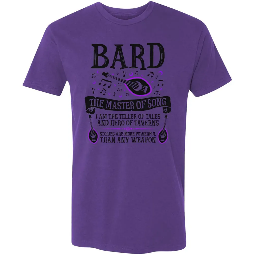 BARD, THE MASTER OF SONG (Black) Premium Unisex T-shirt - 7