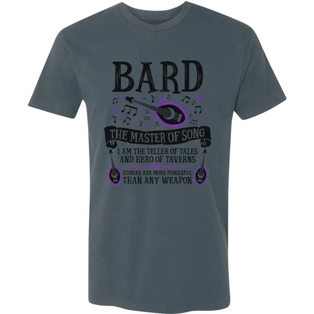 BARD, THE MASTER OF SONG (Black) Premium Unisex T-shirt - 14