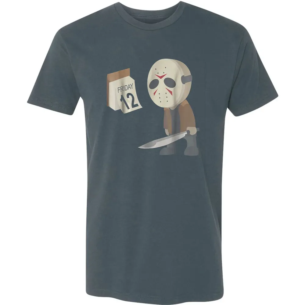 Friday 12th Funny Halloween Horror Graphic Premium Unisex T-shirt - 14