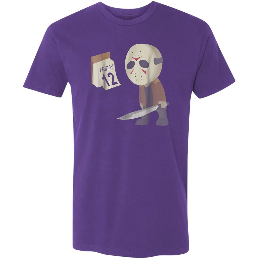 Friday 12th Funny Halloween Horror Graphic Premium Unisex T-shirt - 7