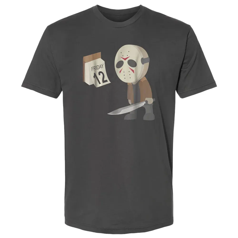 Friday 12th Funny Halloween Horror Graphic Premium Unisex T-shirt - 8