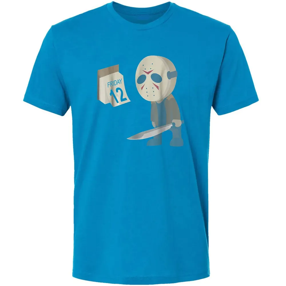 Friday 12th Funny Halloween Horror Graphic Premium Unisex T-shirt - 15