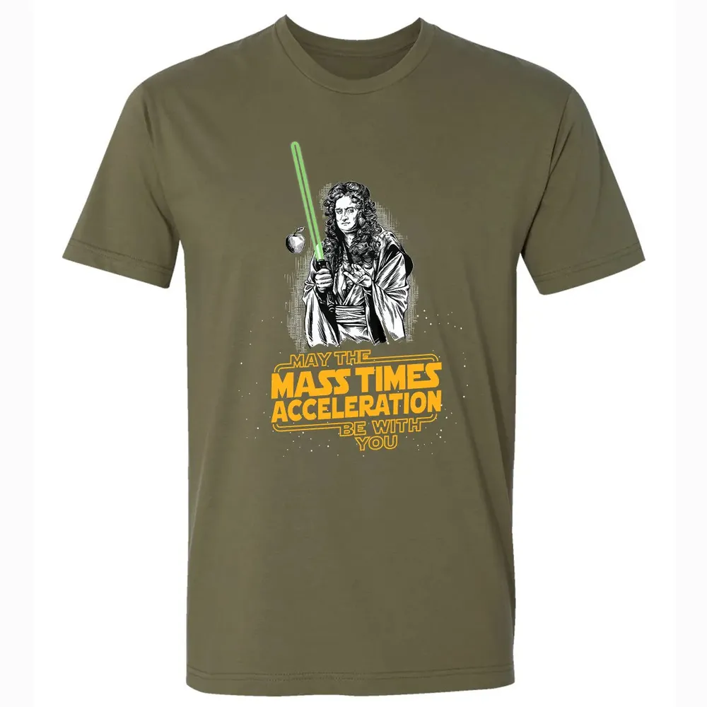 May The Mass Times Acceleration Be With You Premium Unisex T-shirt - 5
