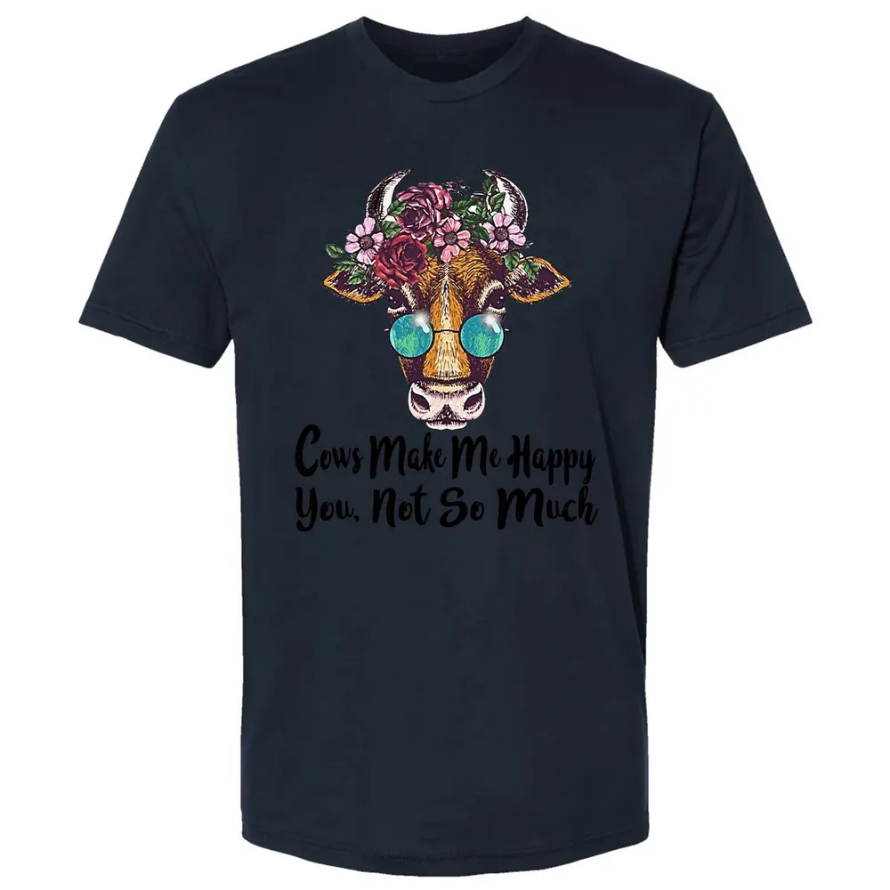 Cow Make Me Happy Premium Unisex T-shirt - 13