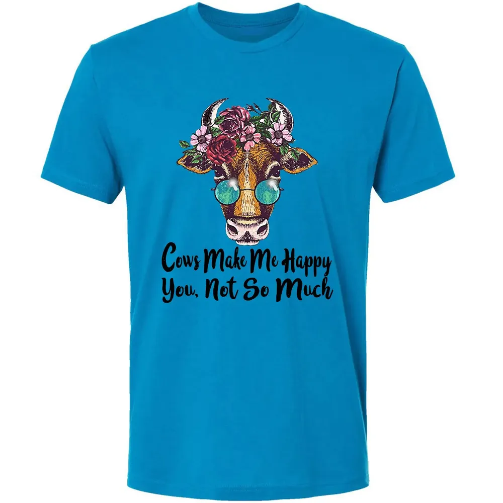Cow Make Me Happy Premium Unisex T-shirt - 4