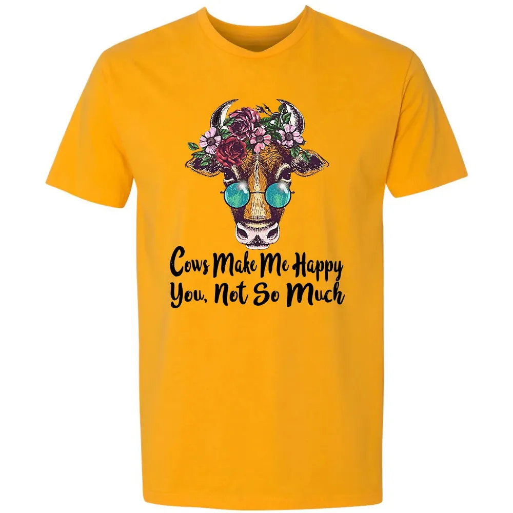 Cow Make Me Happy Premium Unisex T-shirt - 11