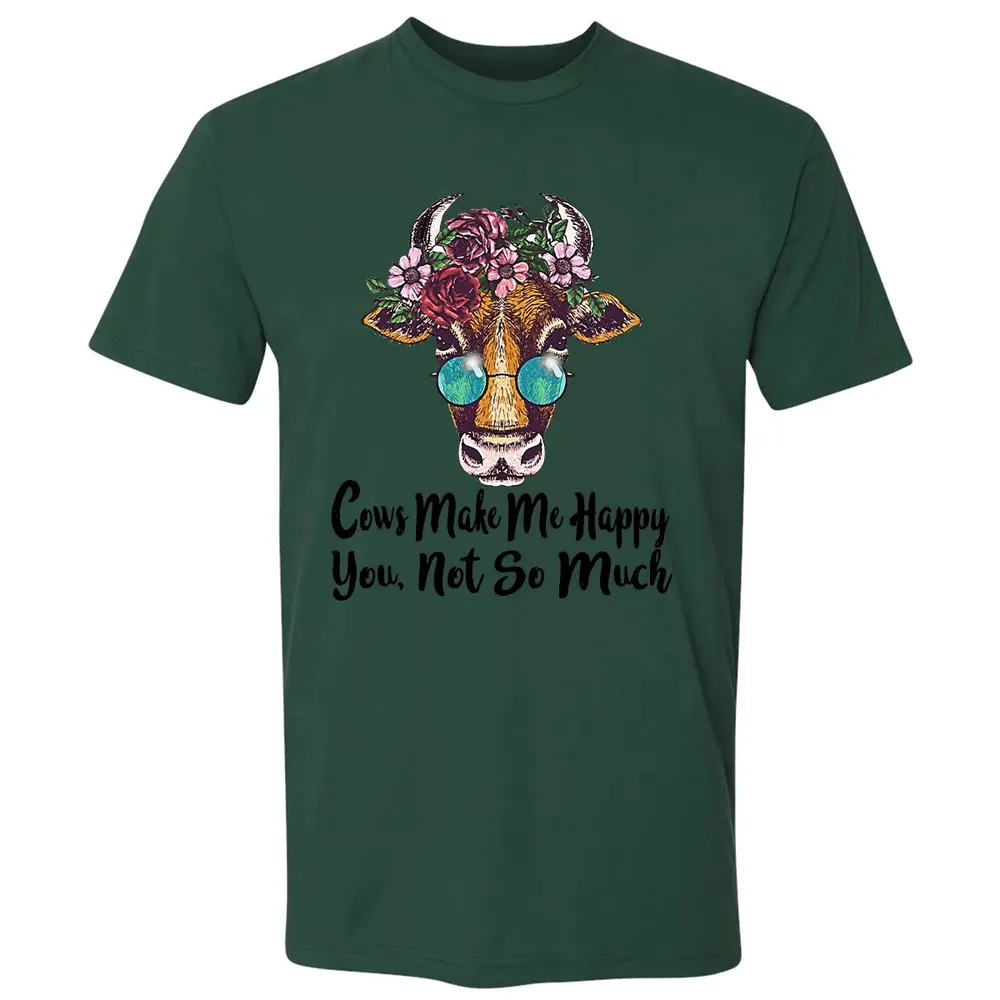 Cow Make Me Happy Premium Unisex T-shirt - 12