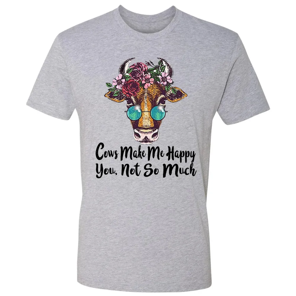Cow Make Me Happy Premium Unisex T-shirt - 9