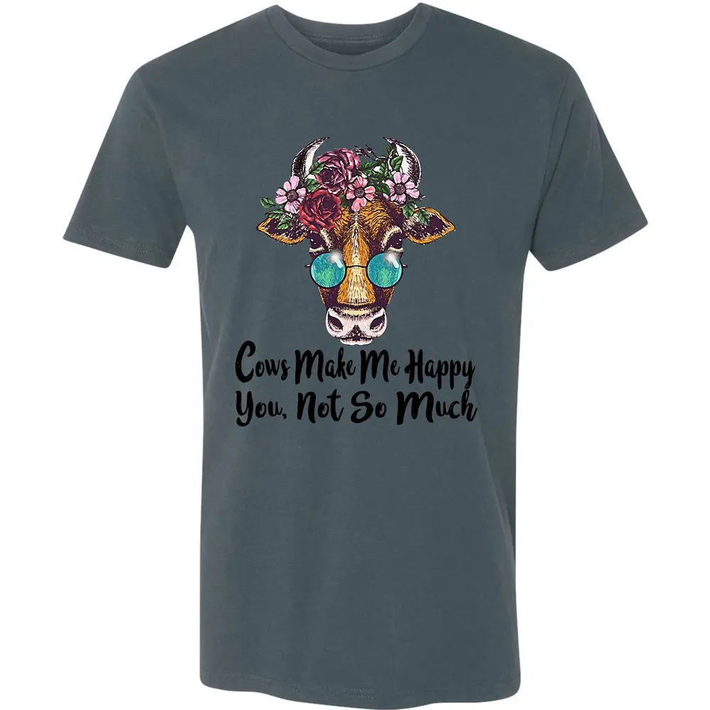 Cow Make Me Happy Premium Unisex T-shirt - 14
