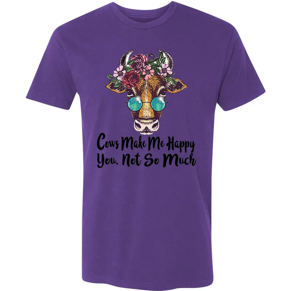 Cow Make Me Happy Premium Unisex T-shirt - 7