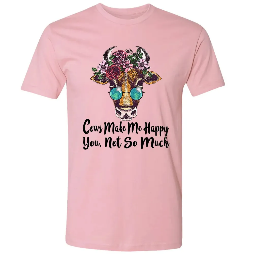 Cow Make Me Happy Premium Unisex T-shirt - 3