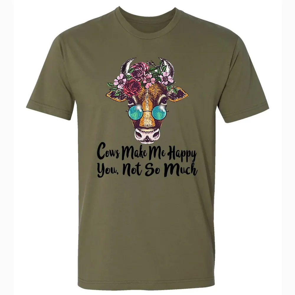 Cow Make Me Happy Premium Unisex T-shirt - 5