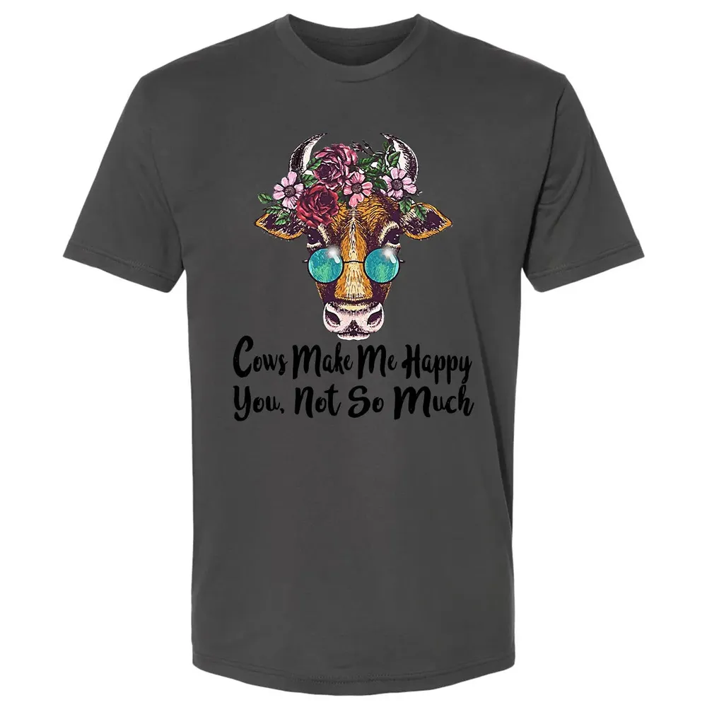 Cow Make Me Happy Premium Unisex T-shirt - 8