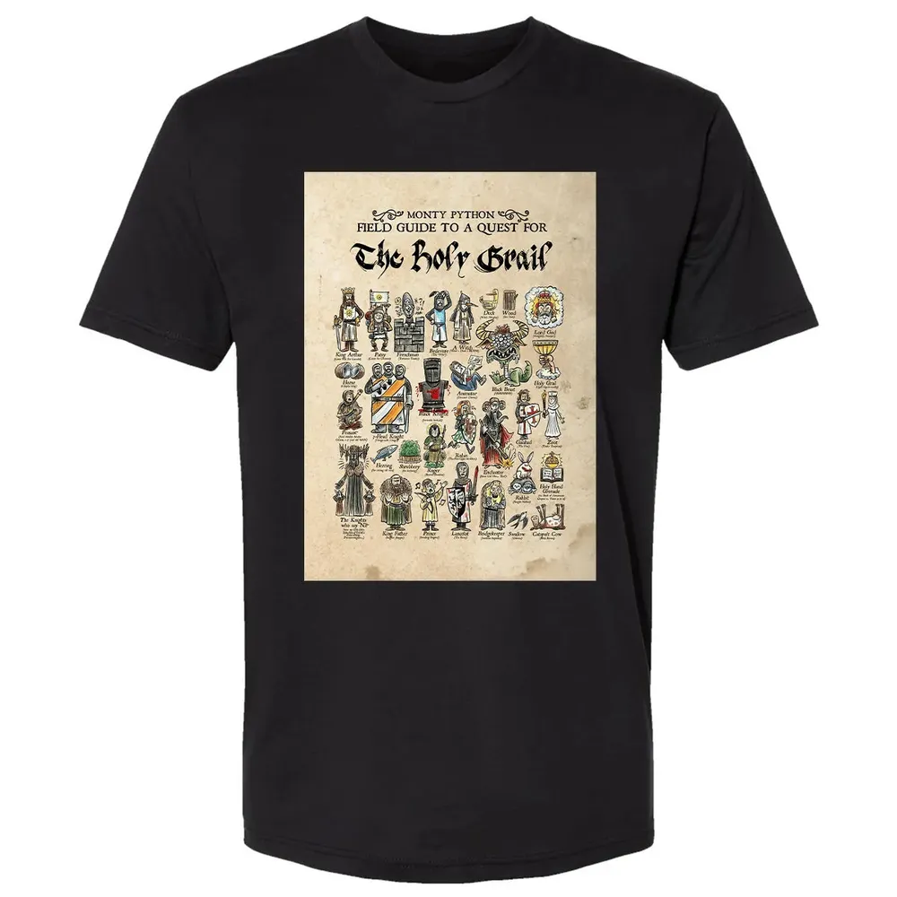 Field Guide To A Guest For The Holy Grail Premium Unisex T-shirt - 15
