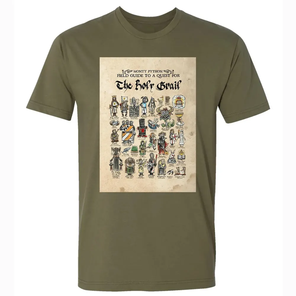 Field Guide To A Guest For The Holy Grail Premium Unisex T-shirt - 5