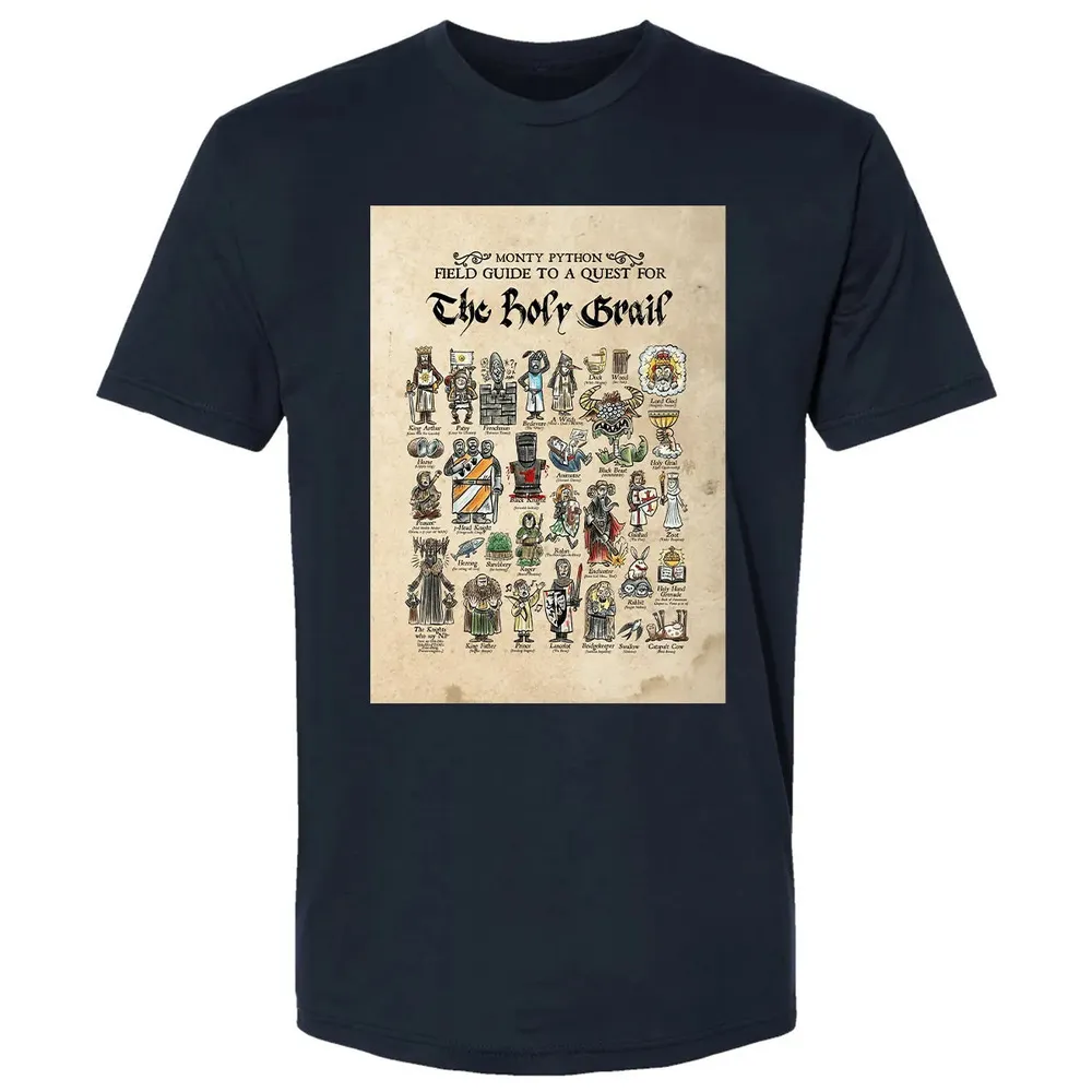 Field Guide To A Guest For The Holy Grail Premium Unisex T-shirt - 13