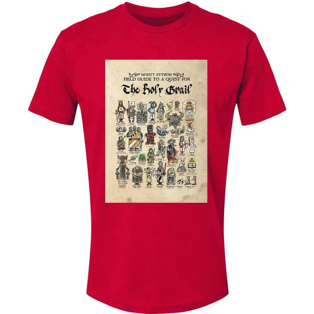 Field Guide To A Guest For The Holy Grail Premium Unisex T-shirt - 6