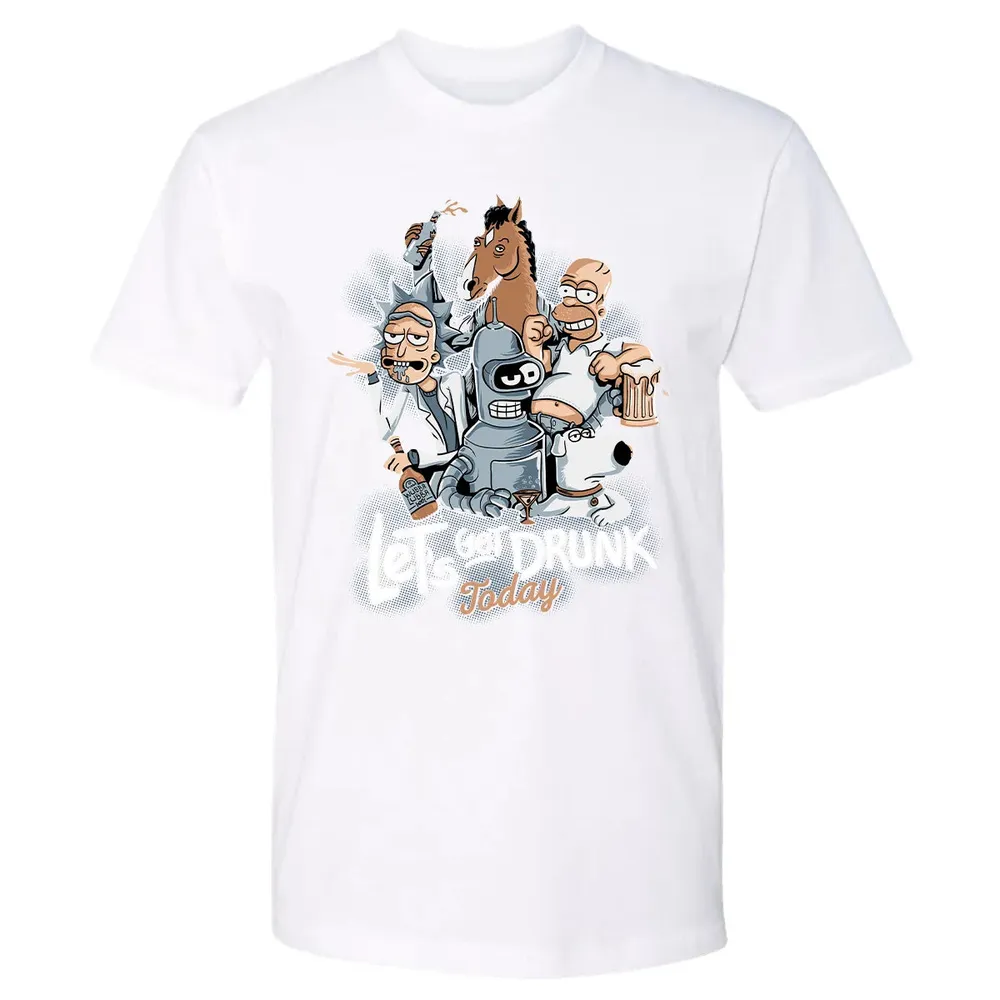 Get Drunk Premium Unisex T-shirt - 4