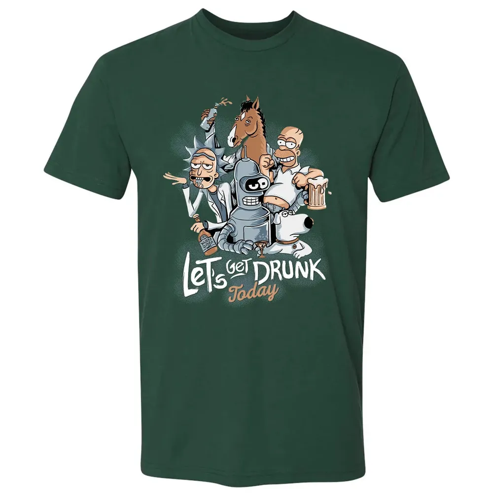 Get Drunk Premium Unisex T-shirt - 12