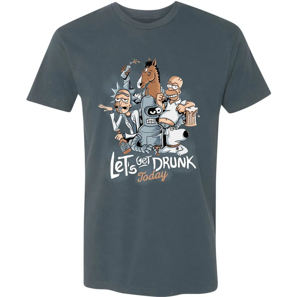 Get Drunk Premium Unisex T-shirt - 14
