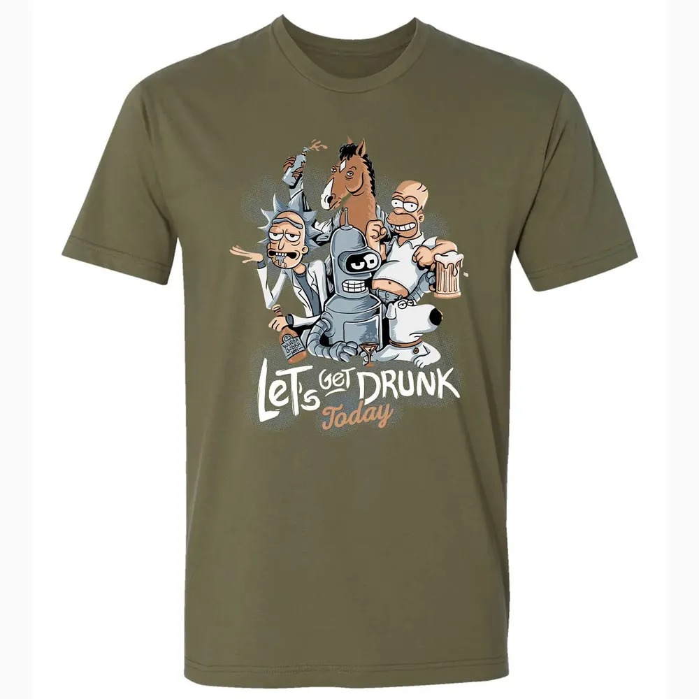 Get Drunk Premium Unisex T-shirt - 5