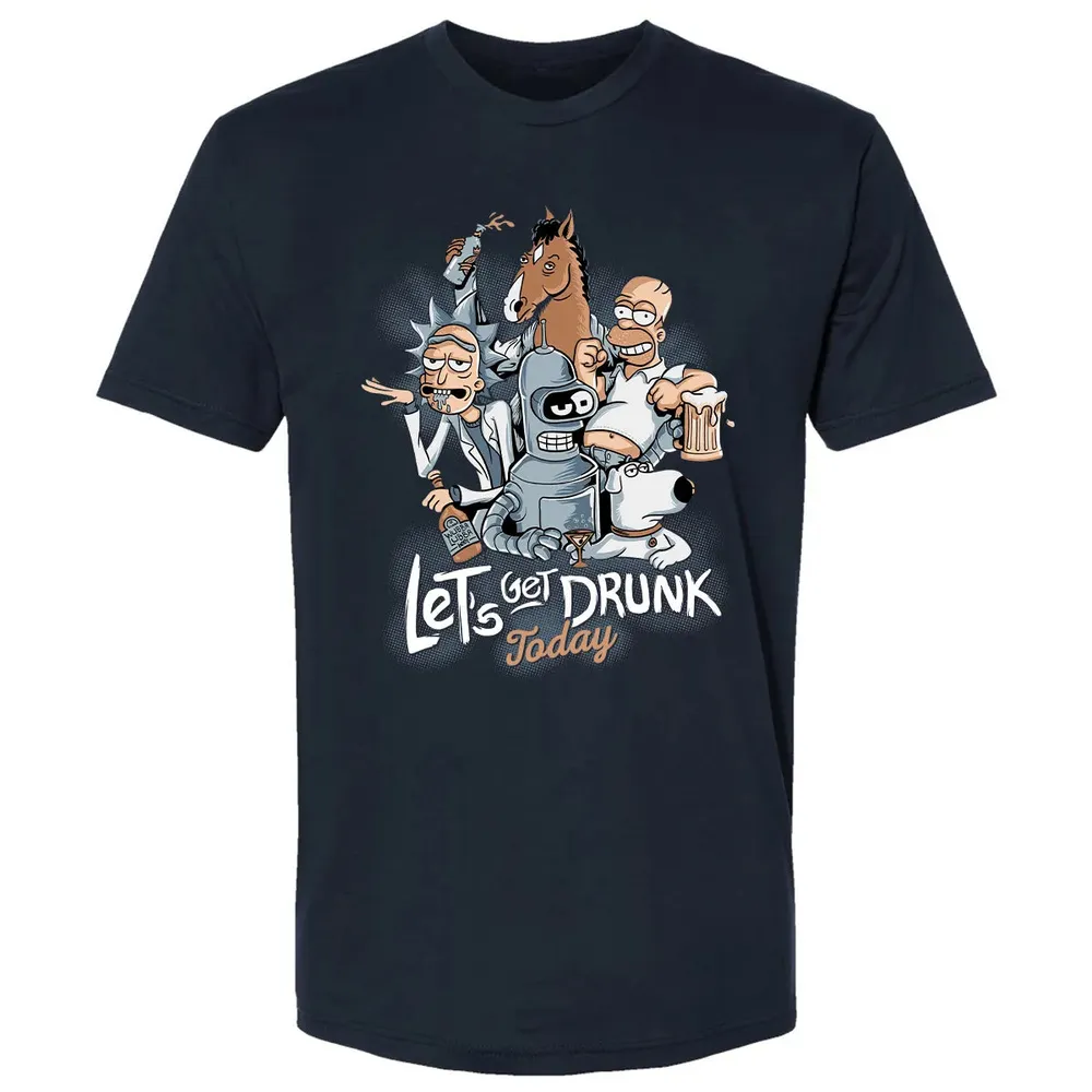 Get Drunk Premium Unisex T-shirt - 2