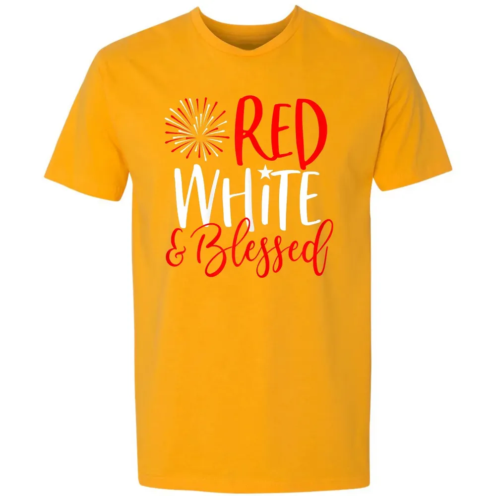 Red White &amp; Blessed  4th of July Cute Patriotic America Premium Unisex T-shirt - 11
