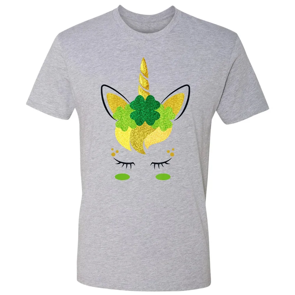 Unicorn Face St Patrick's Day Irish Girls Kids Premium Unisex T-shirt - 9