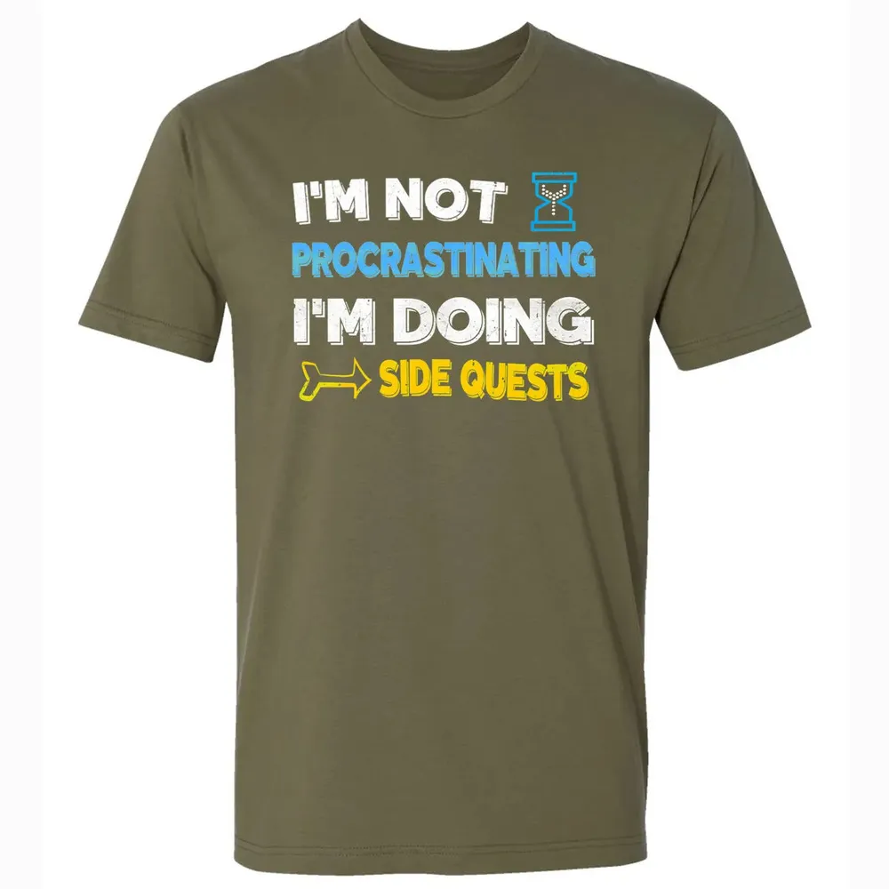 Fantasy Im doing side quests Premium Unisex T-shirt - 5