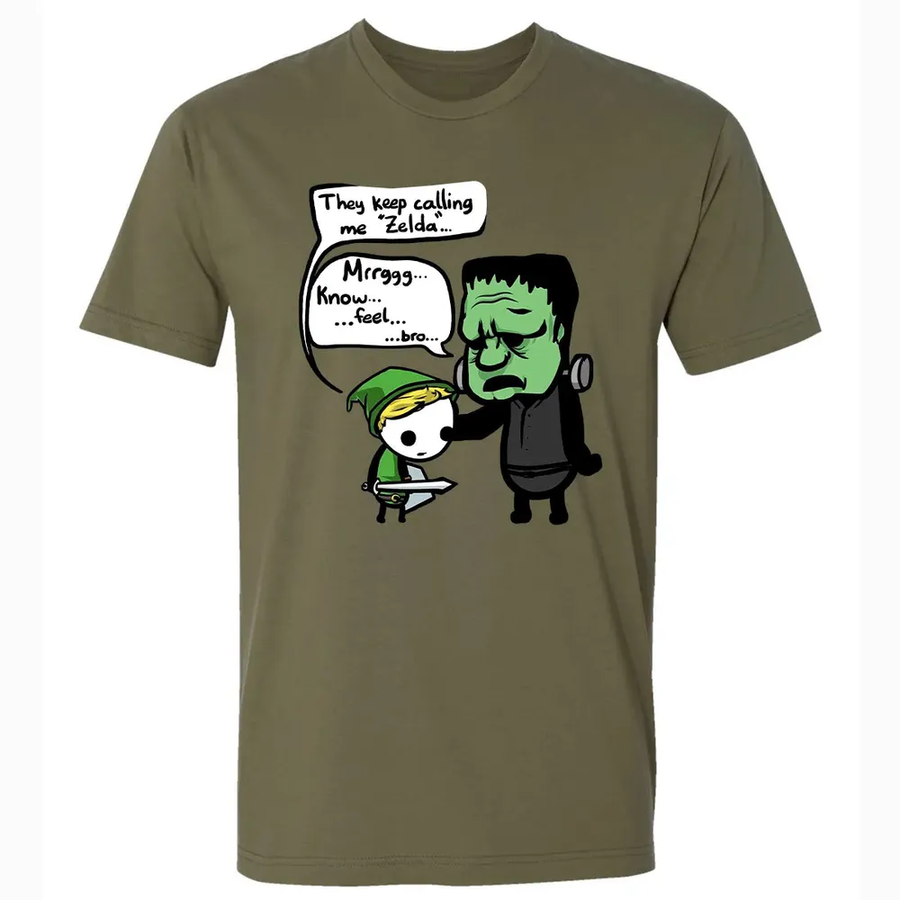 Zelda & Frankenstein Premium Unisex T-shirt - 5
