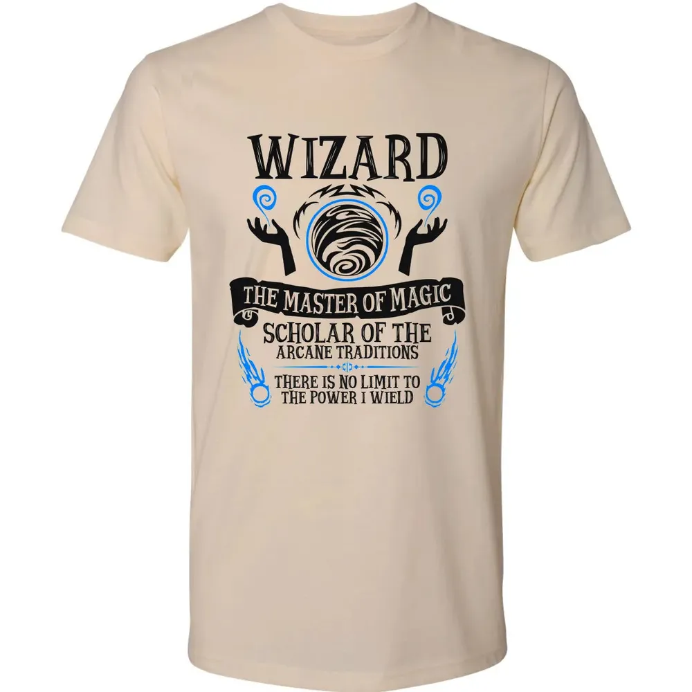 WIZARD, The Master of Magic (Black Text) Premium Unisex T-shirt - 2
