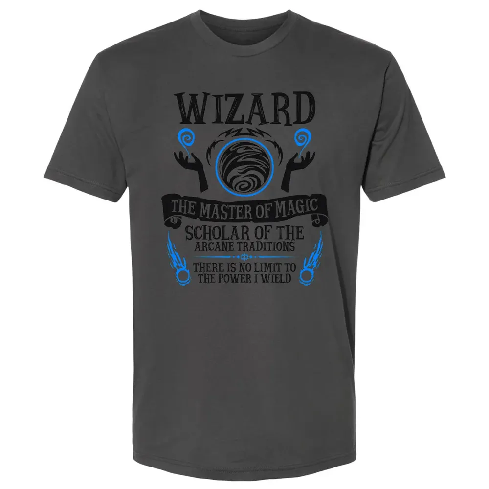 WIZARD, The Master of Magic (Black Text) Premium Unisex T-shirt - 8