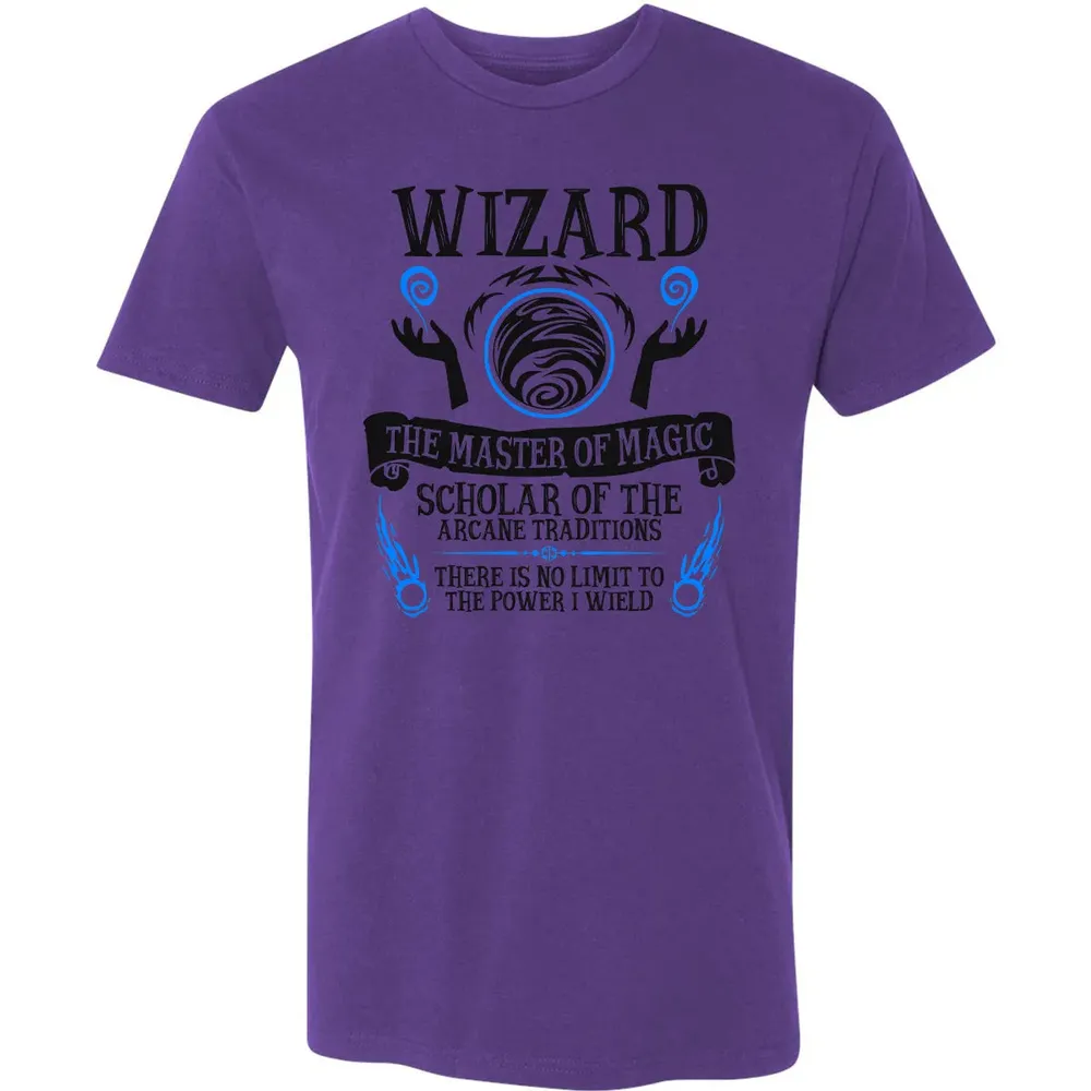 WIZARD, The Master of Magic (Black Text) Premium Unisex T-shirt - 7