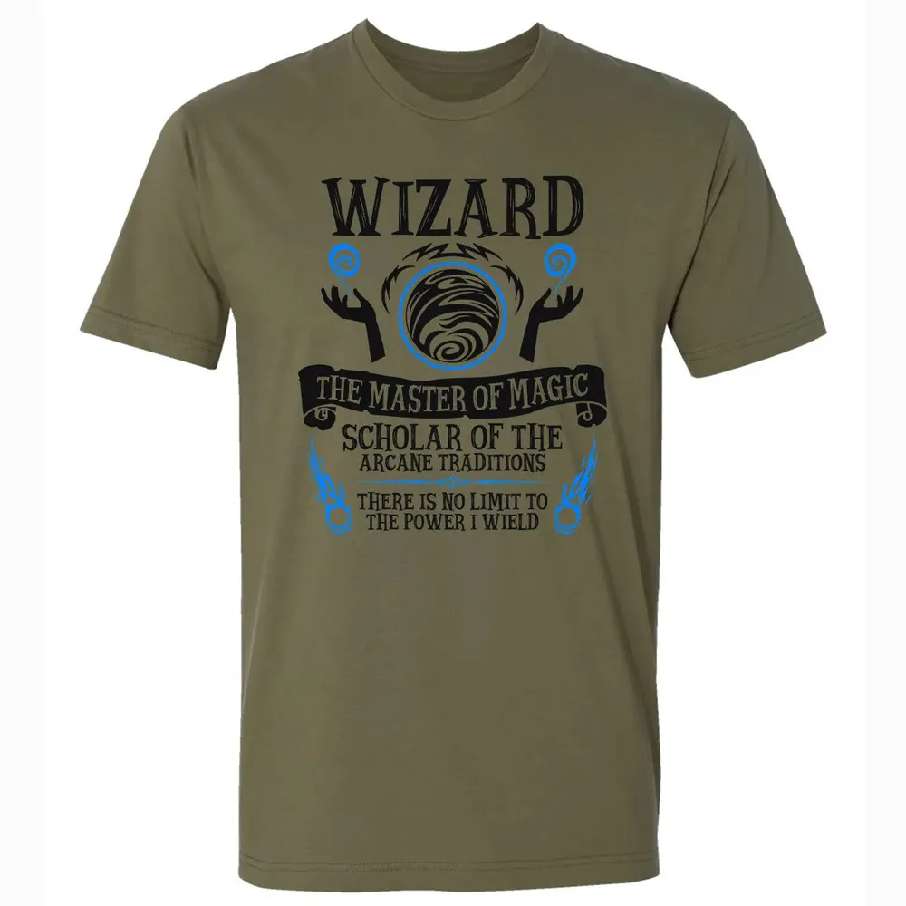 WIZARD, The Master of Magic (Black Text) Premium Unisex T-shirt - 5