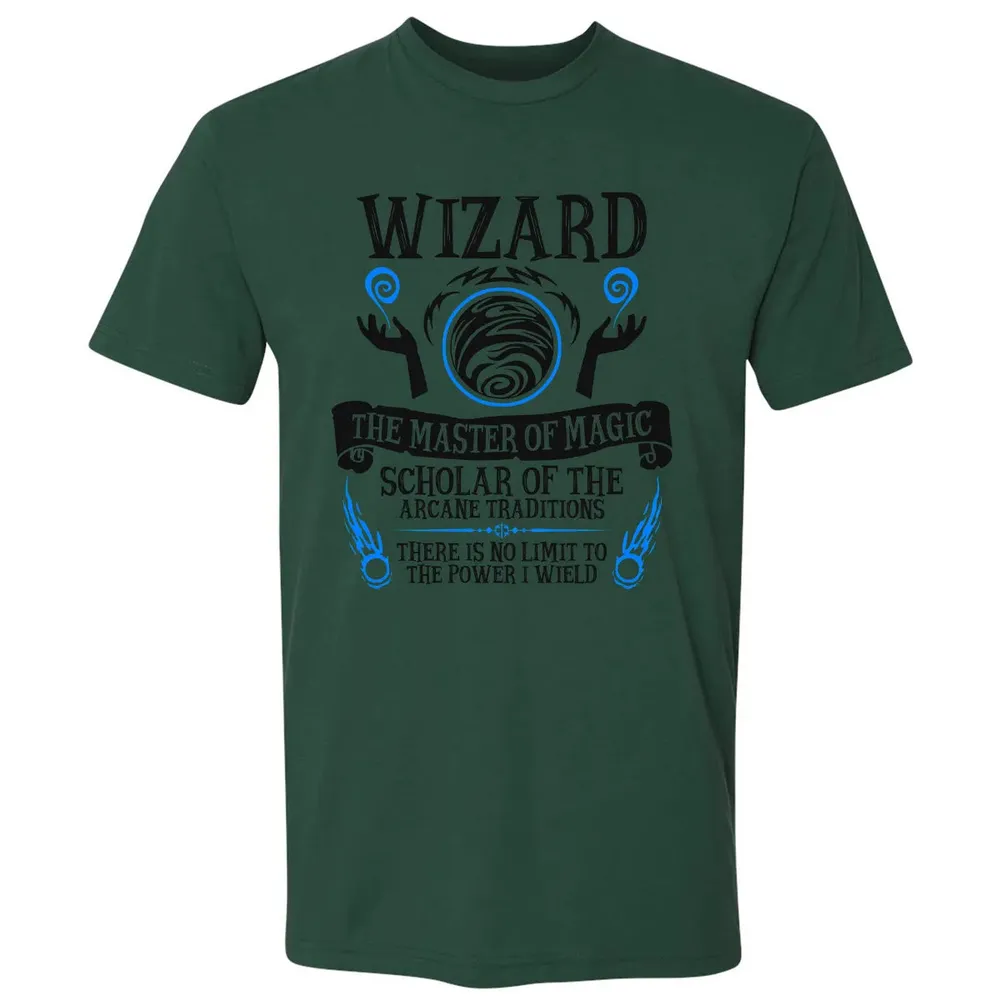 WIZARD, The Master of Magic (Black Text) Premium Unisex T-shirt - 12