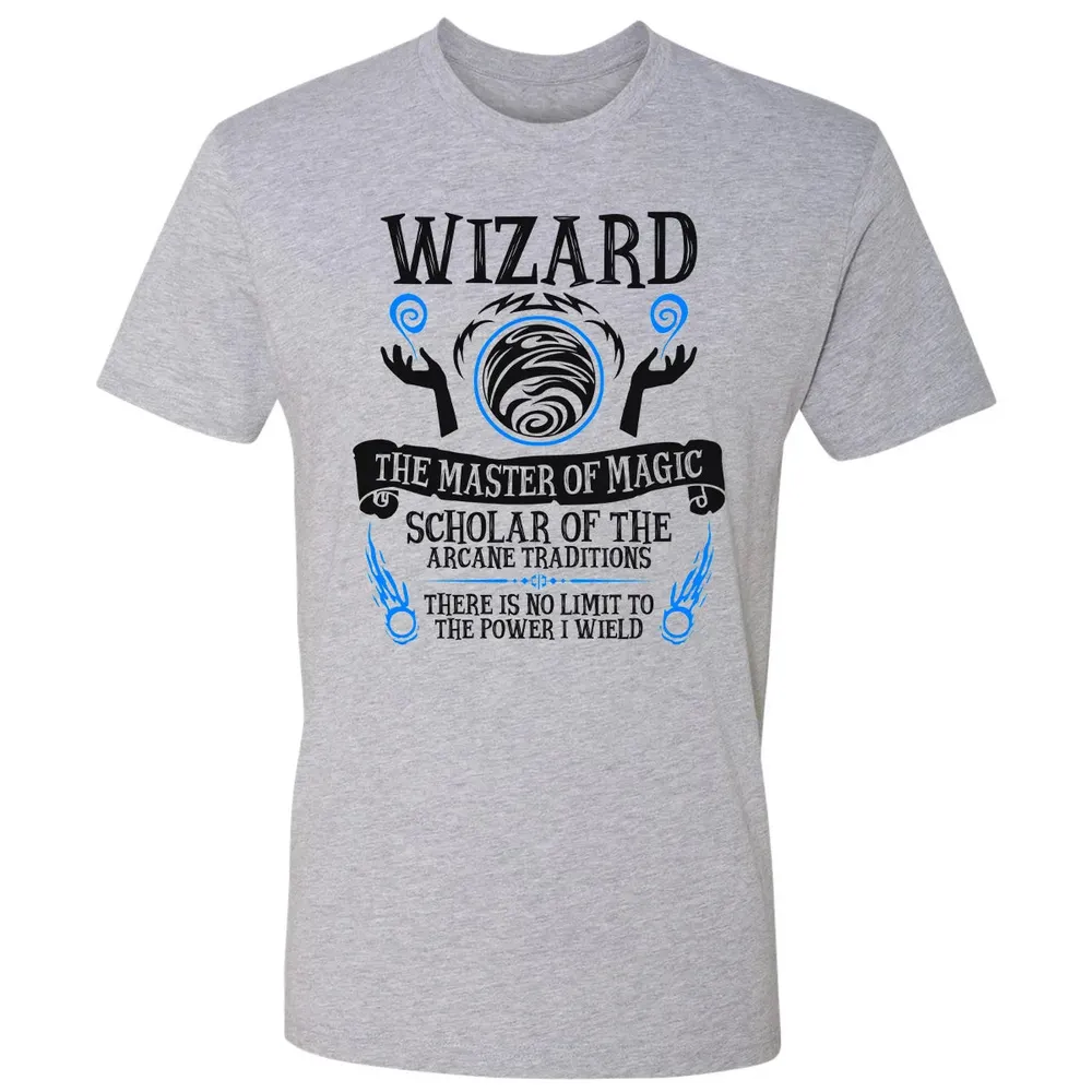 WIZARD, The Master of Magic (Black Text) Premium Unisex T-shirt - 9