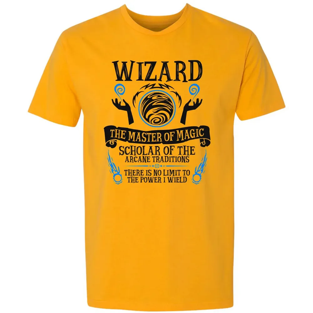WIZARD, The Master of Magic (Black Text) Premium Unisex T-shirt - 11