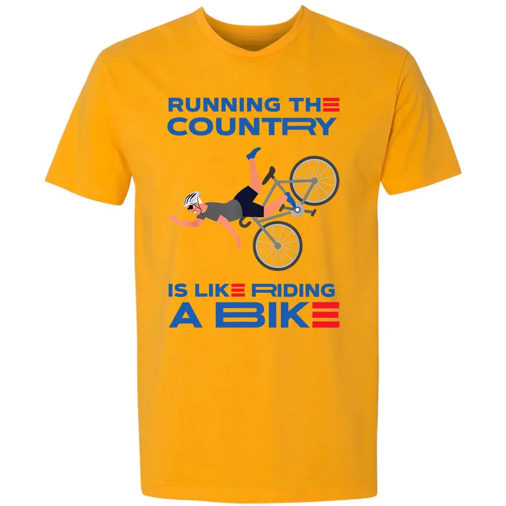 Running The Country Is Like Riding A Bike Premium Unisex T-shirt - 11