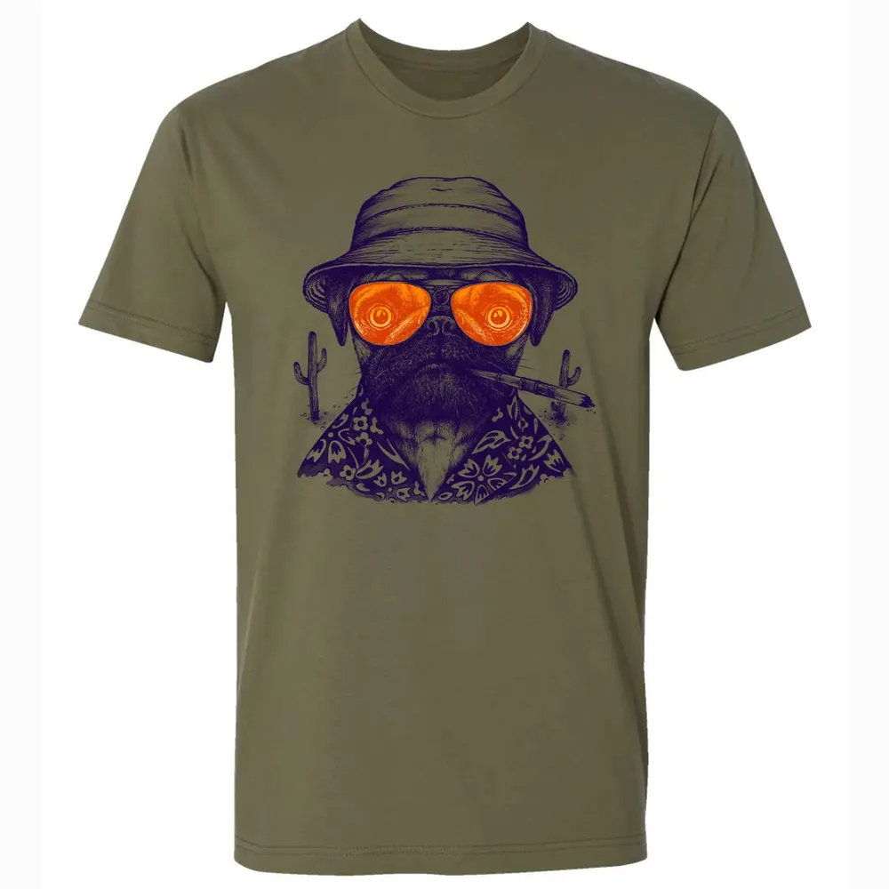 Pug Fear and Floathing Premium Unisex T-shirt - 5
